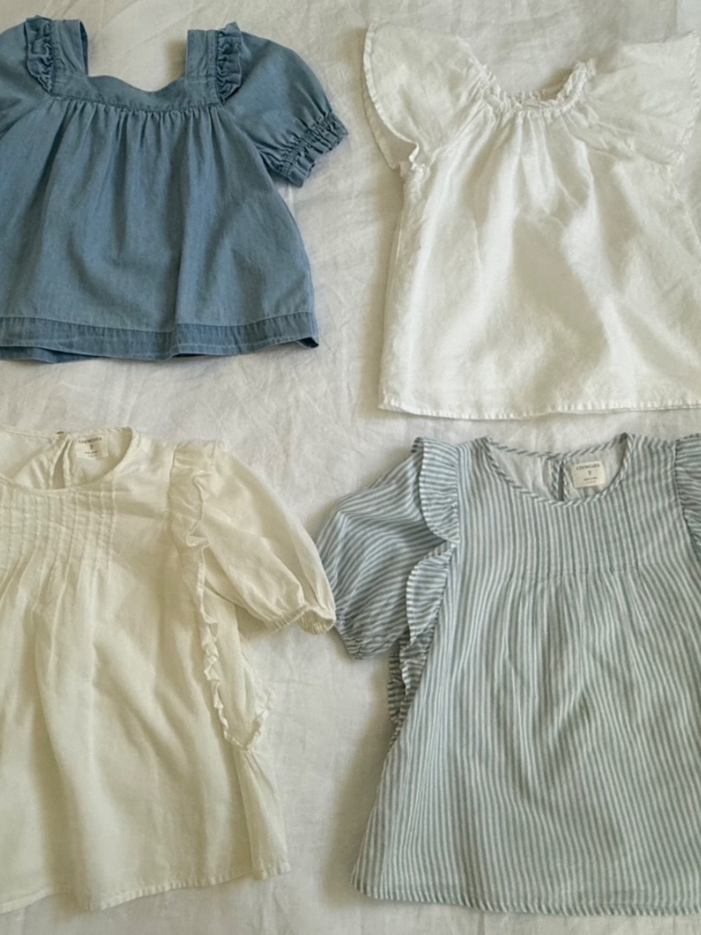 LOT of Four Jcrew Crewcuts Girls Tops Blouses Size Small 6/7
